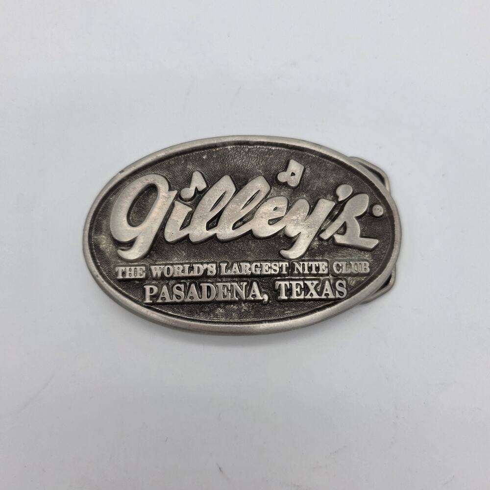 Vintage Gilley’s Pasadena Texas Belt Buckle Oleaco Urban Cowboy Western